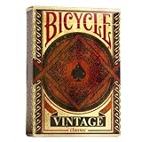 Fournier 1040828 Bicycle Vintage Kartenspiel für Sammler, Schwarz und Rot
